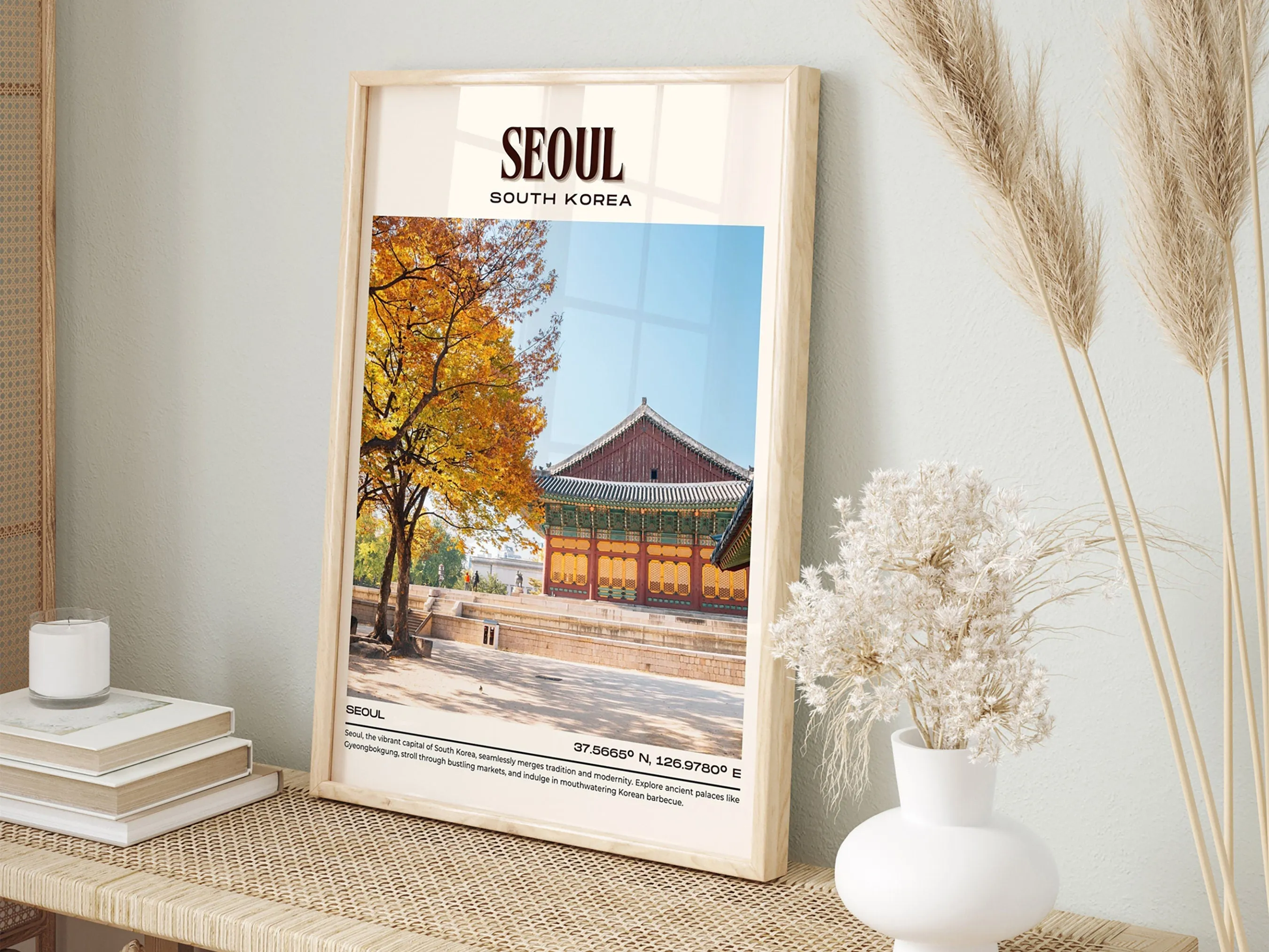Seoul Vintage Wall Art, South Korea