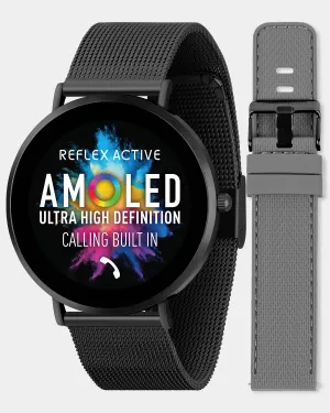 Series 42 Amoled Mesh and Grey Silicone Smart Watch Set