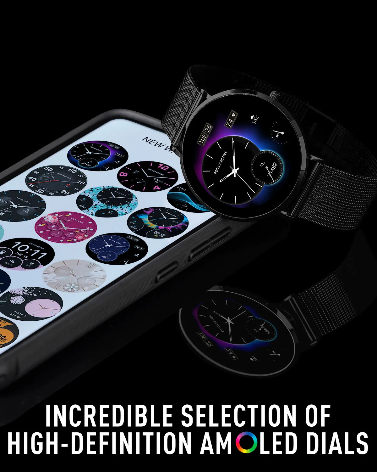 Series 42 Amoled Mesh and Grey Silicone Smart Watch Set