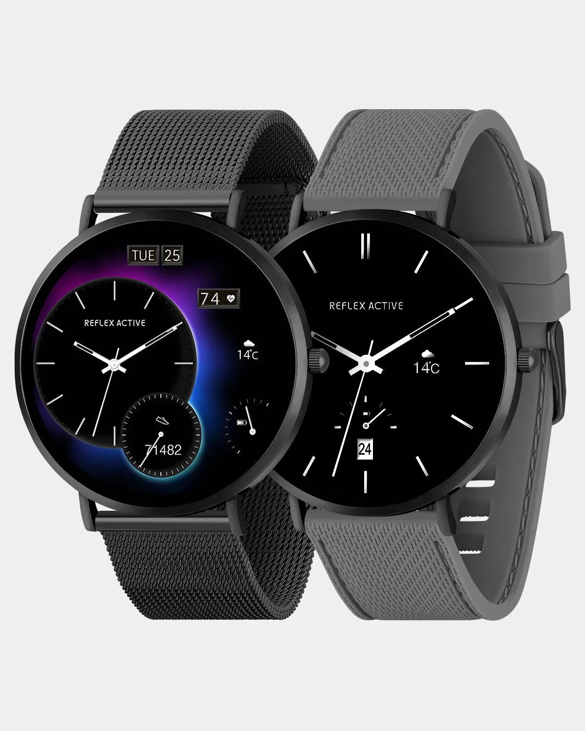 Series 42 Amoled Mesh and Grey Silicone Smart Watch Set