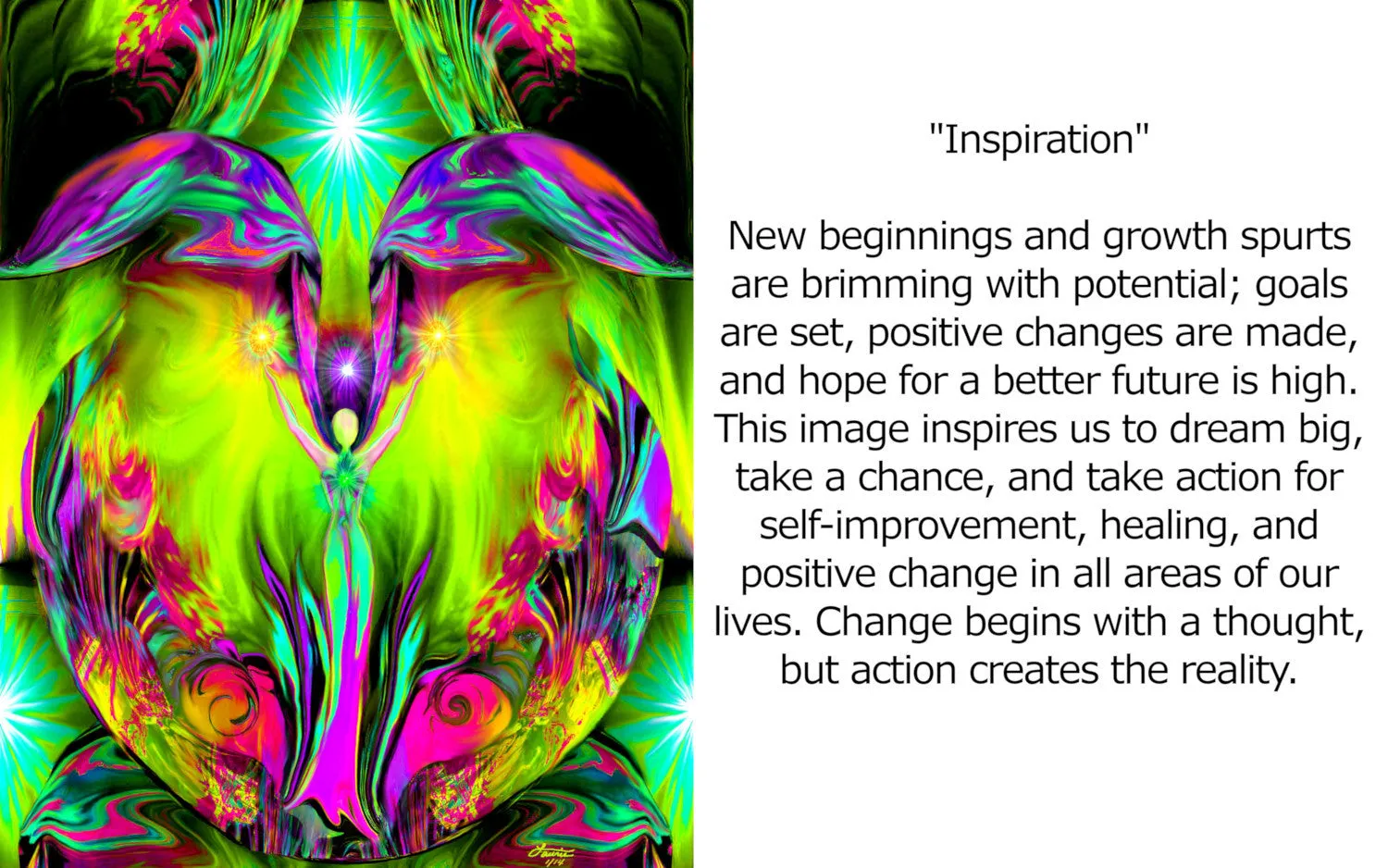 Set of Five Psychedelic Angel Greeting Cards, Reiki-Inspired Art Cards by Primal Painter