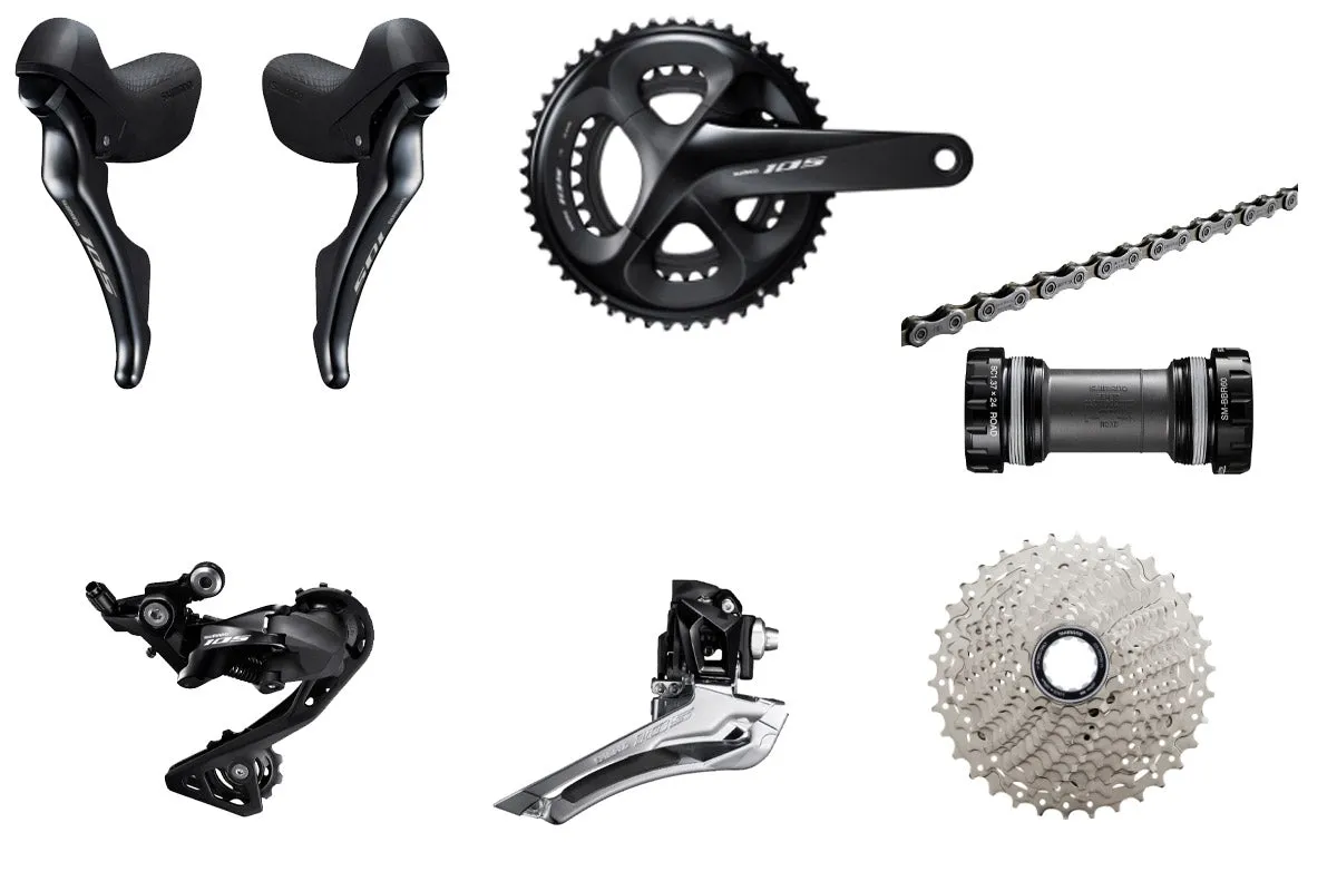Shimano 105 R7000 11-Speed Groupset Without Brakes