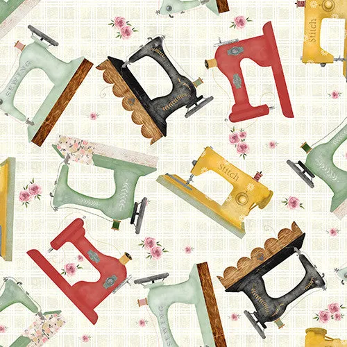 Shop Hop Vintage Machines Cream