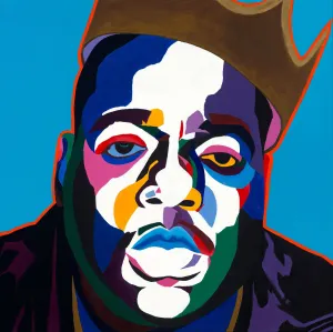 Sicker Than Yer Average - Biggie portrait art - Limited Edition Giclee Art Print - Vakseen Art