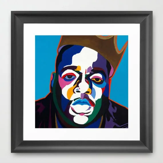 Sicker Than Yer Average - Biggie portrait art - Limited Edition Giclee Art Print - Vakseen Art
