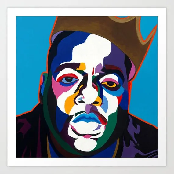 Sicker Than Yer Average - Biggie portrait art - Limited Edition Giclee Art Print - Vakseen Art