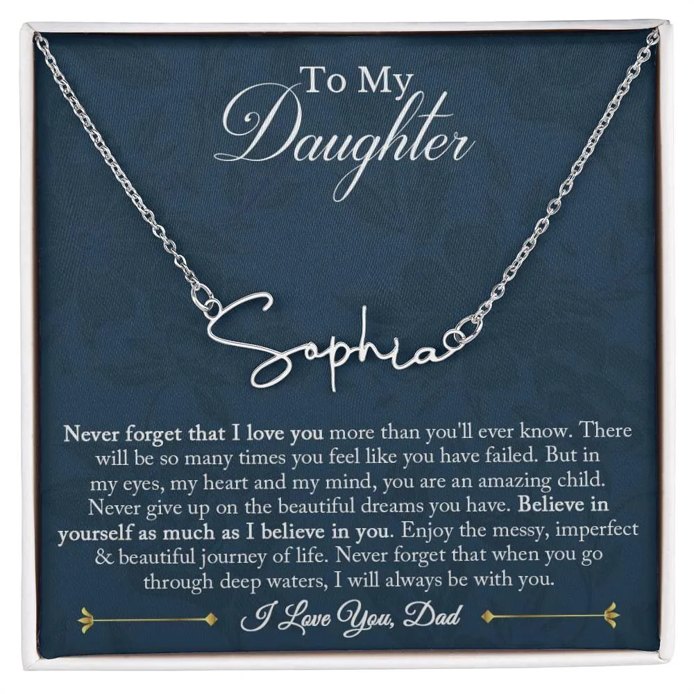 Signature Name Necklace - Customized 01