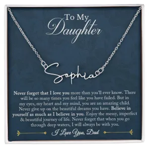 Signature Name Necklace - Customized 01