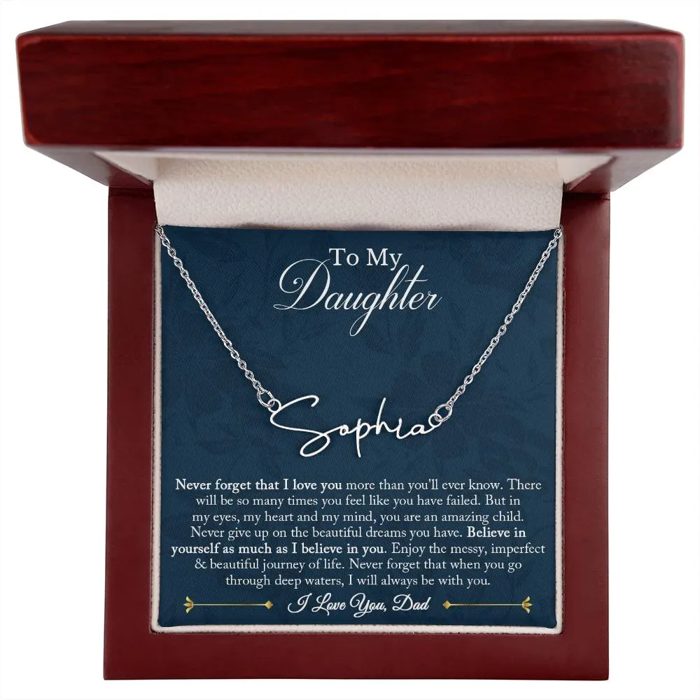 Signature Name Necklace - Customized 01