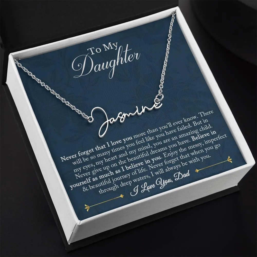 Signature Name Necklace - Customized 01