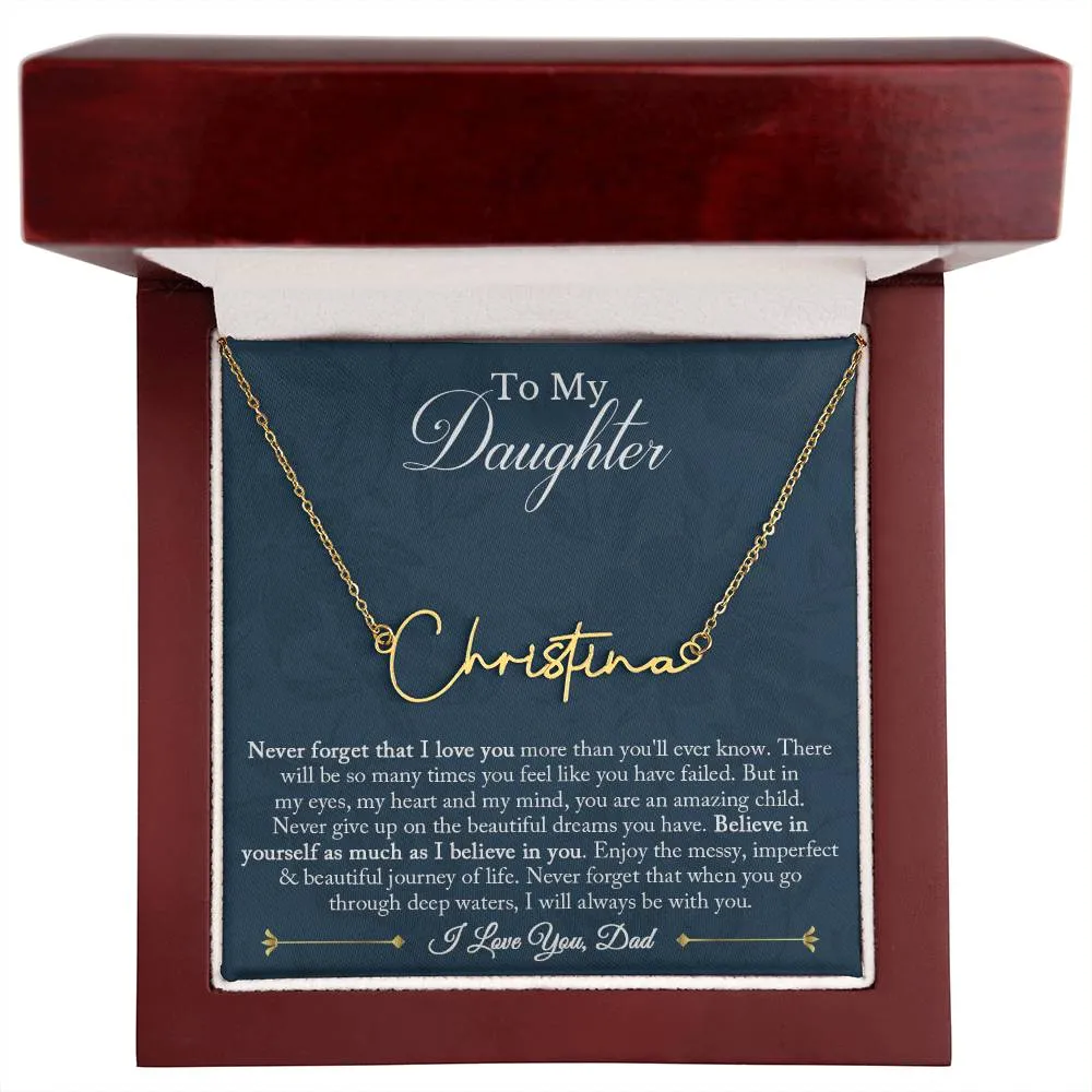 Signature Name Necklace - Customized 01
