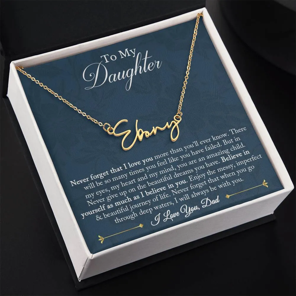 Signature Name Necklace - Customized 01