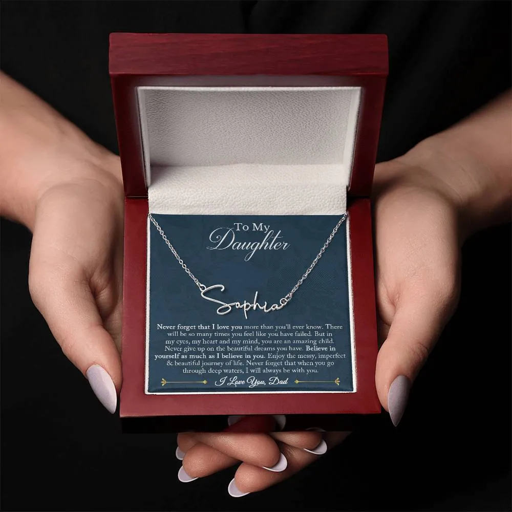 Signature Name Necklace - Customized 01