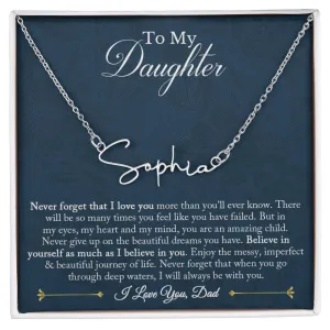 Signature Name Necklace - Customized 02