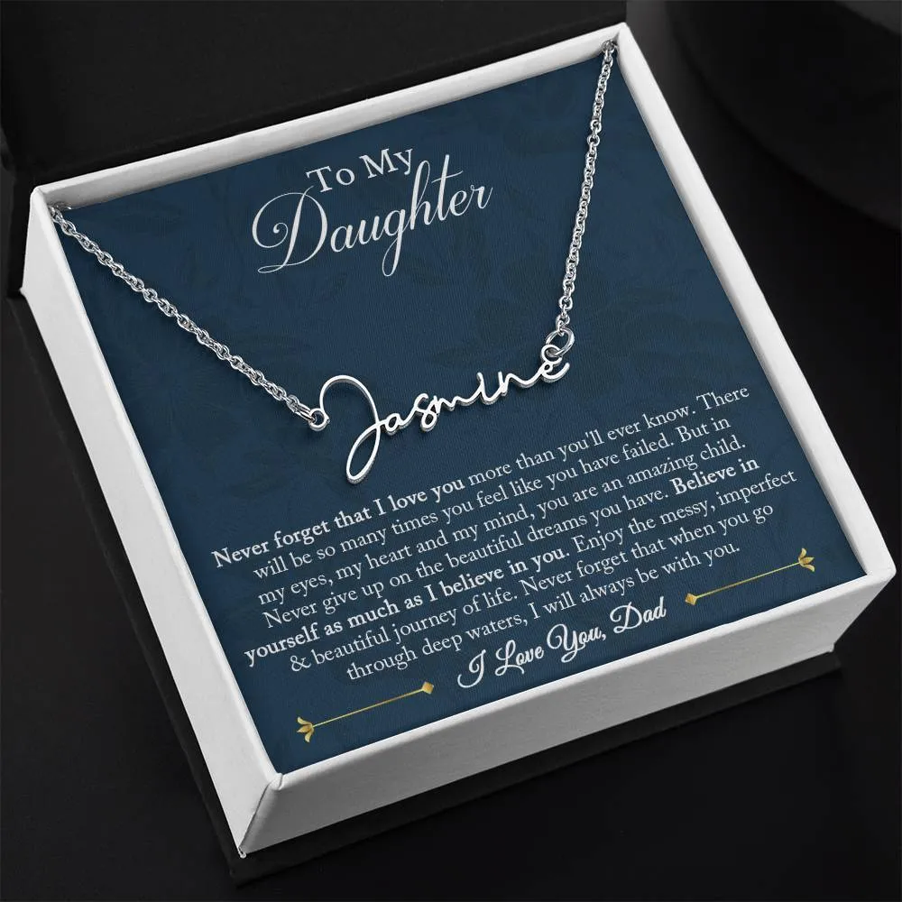 Signature Name Necklace - Customized 02