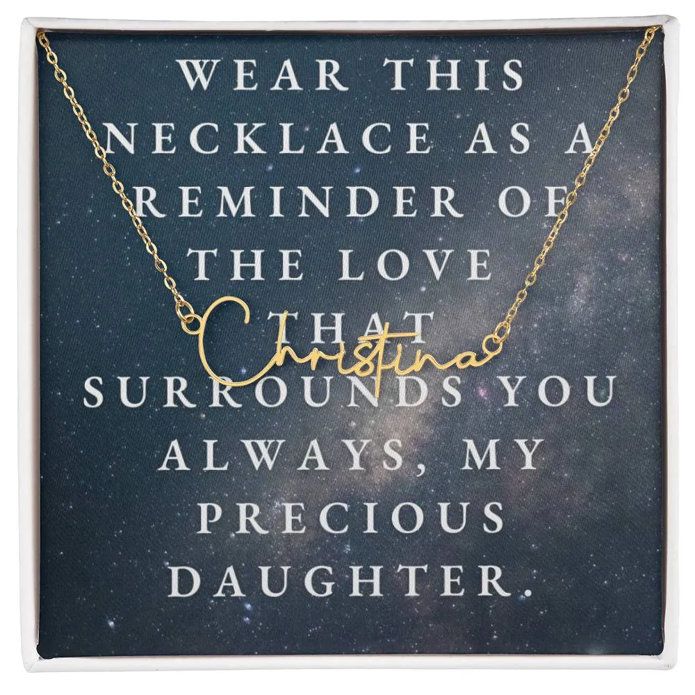 Signature Name Necklace (With MC)