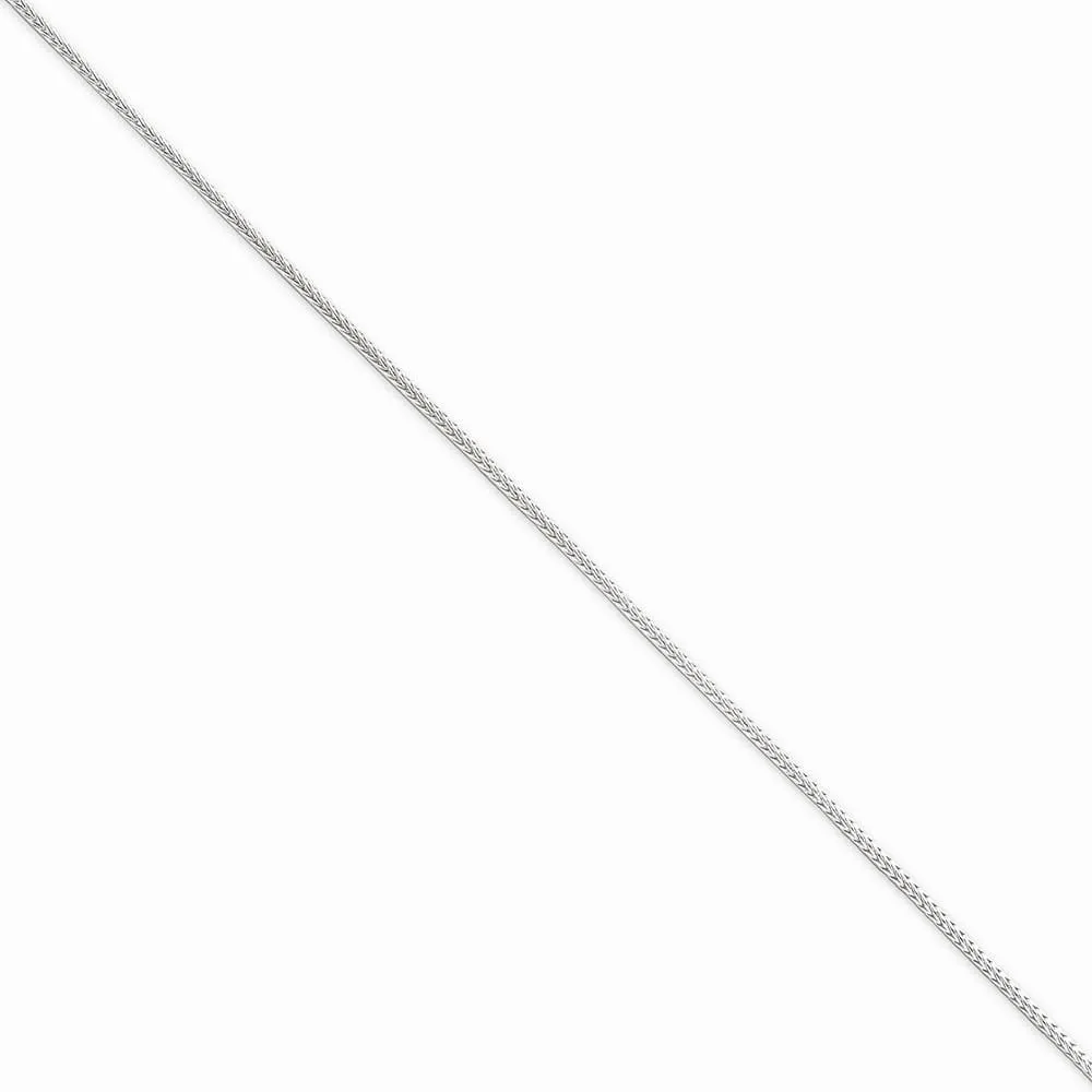 Silver D.C 1.25-mm Solid Round Franco Chain