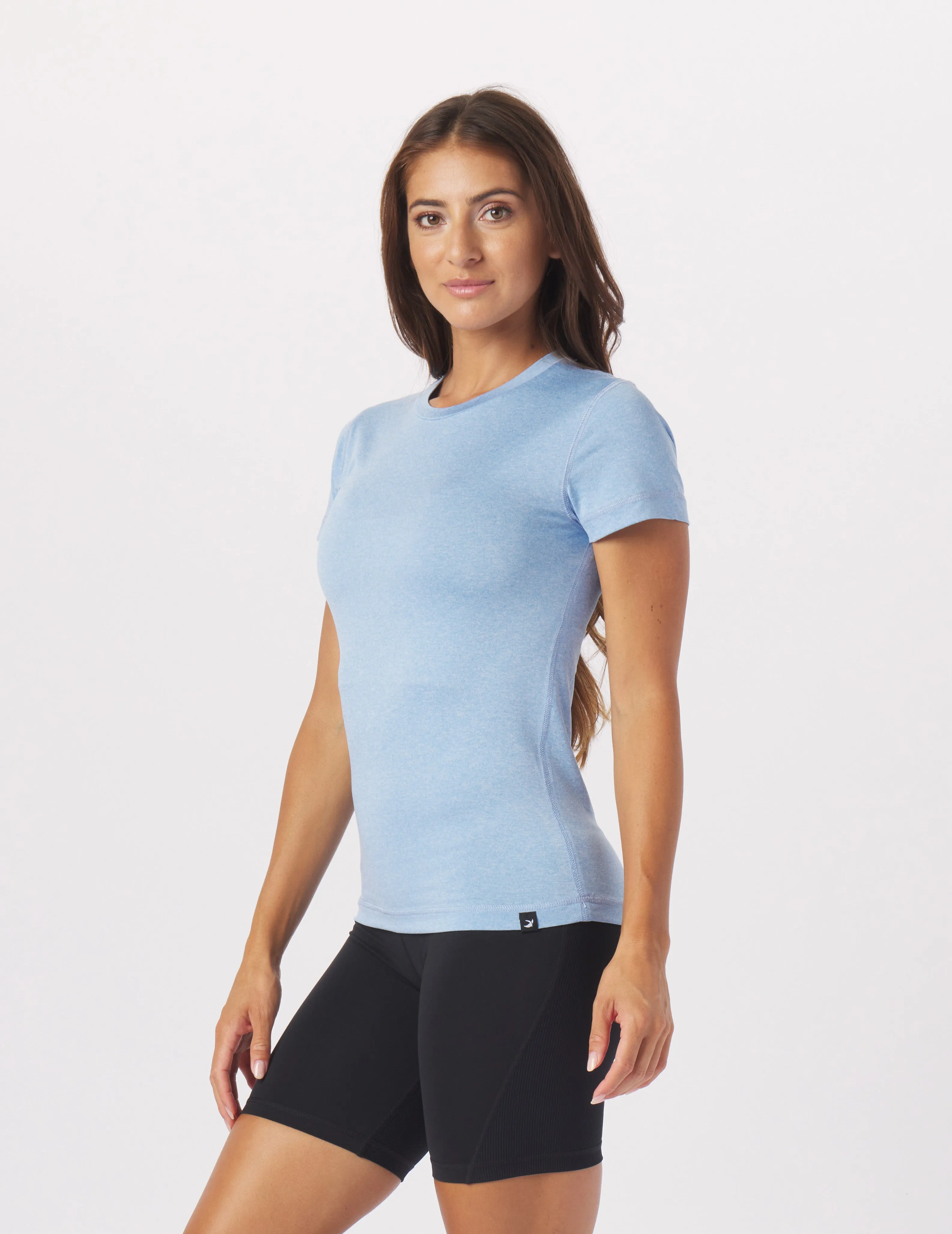Simplicity Tee: Ice Blue Heather
