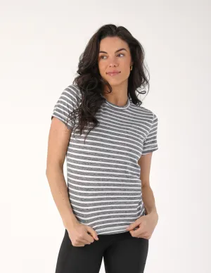 Simplicity Tee: Navy/White Stripe