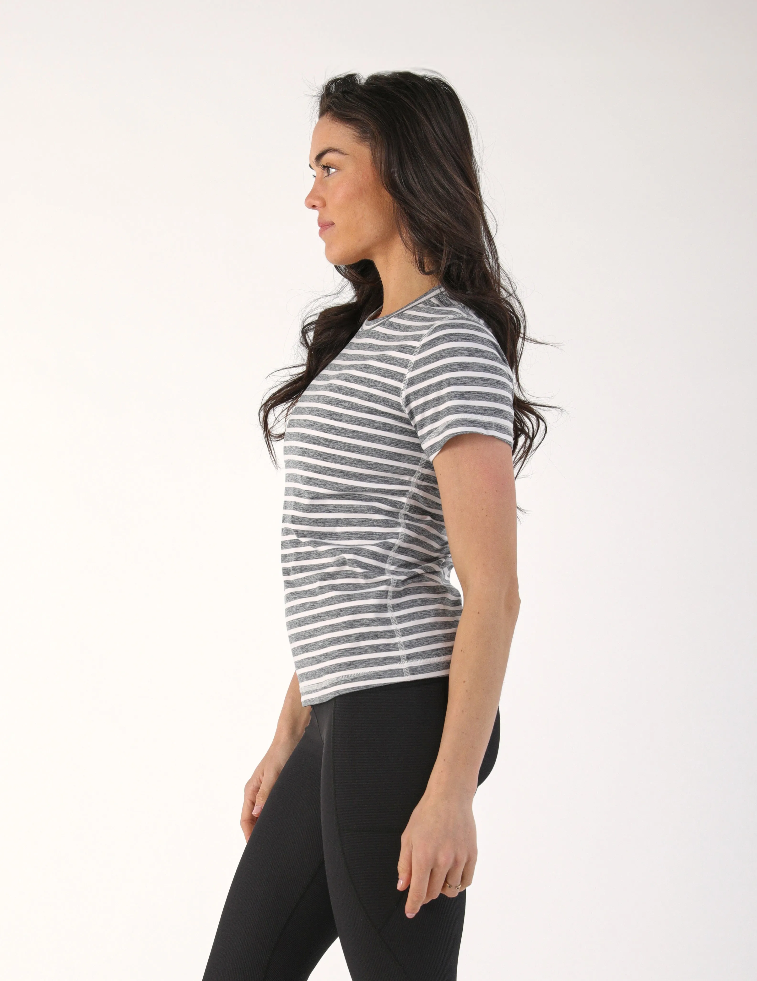 Simplicity Tee: Navy/White Stripe