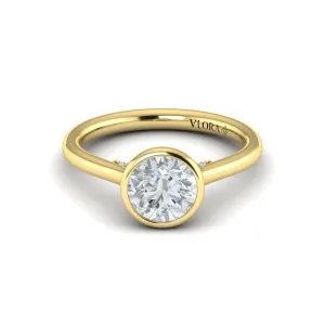 Sincerely, Springer's by Vlora 18K Yellow Gold Oval Engagement Ring Style Mounting