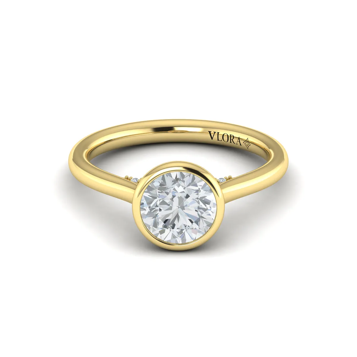 Sincerely, Springer's by Vlora 18K Yellow Gold Oval Engagement Ring Style Mounting