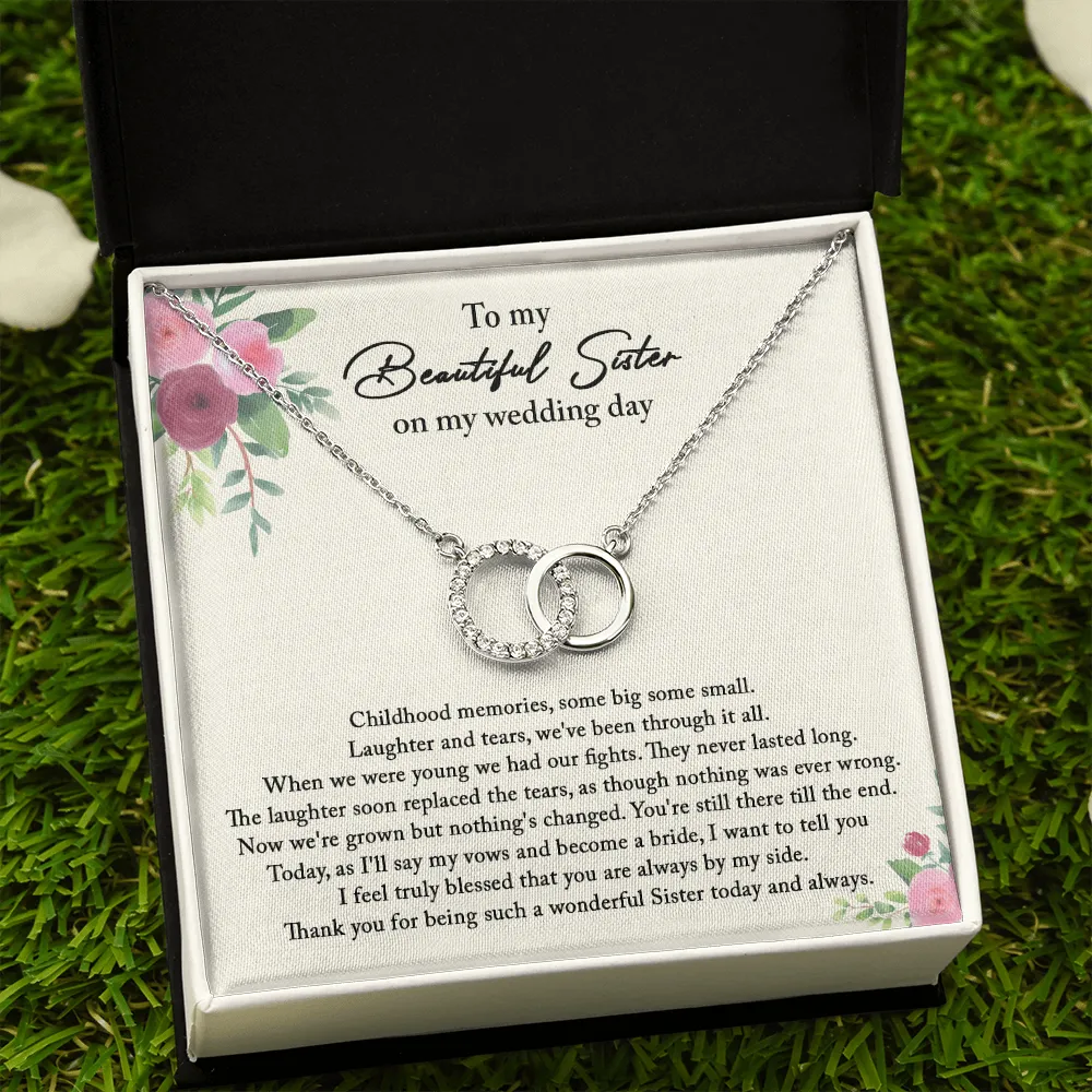 Sister Wedding Gift from Bride, Sister of the Bride Necklace