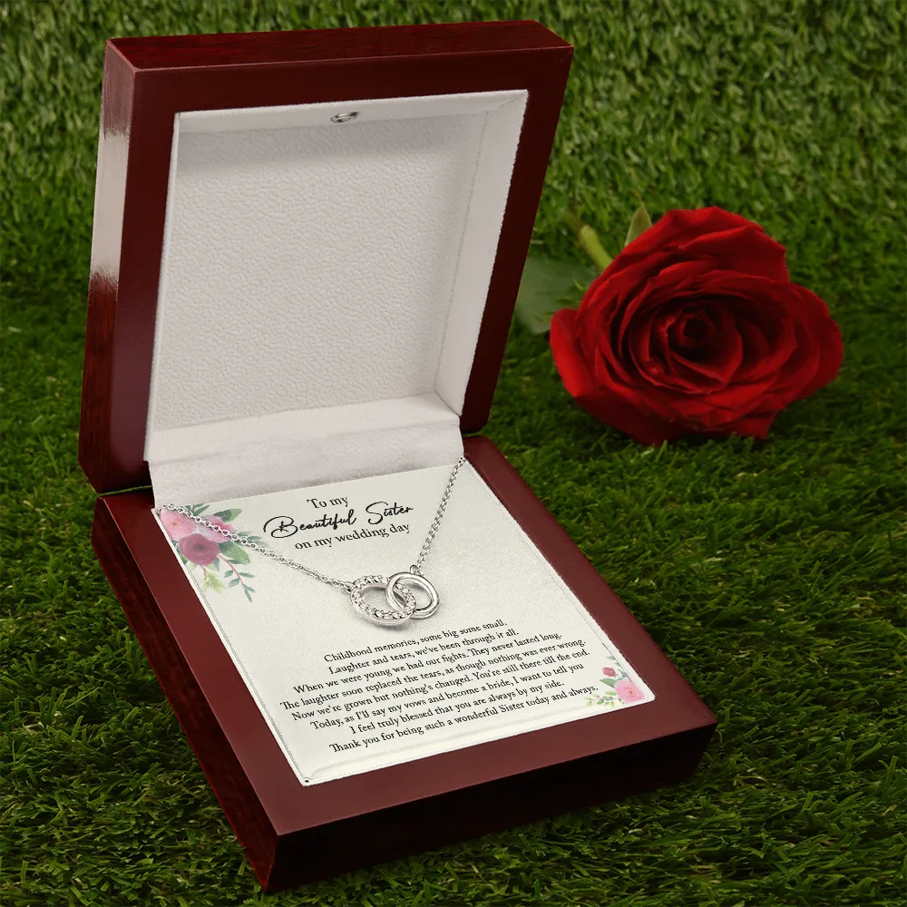 Sister Wedding Gift from Bride, Sister of the Bride Necklace