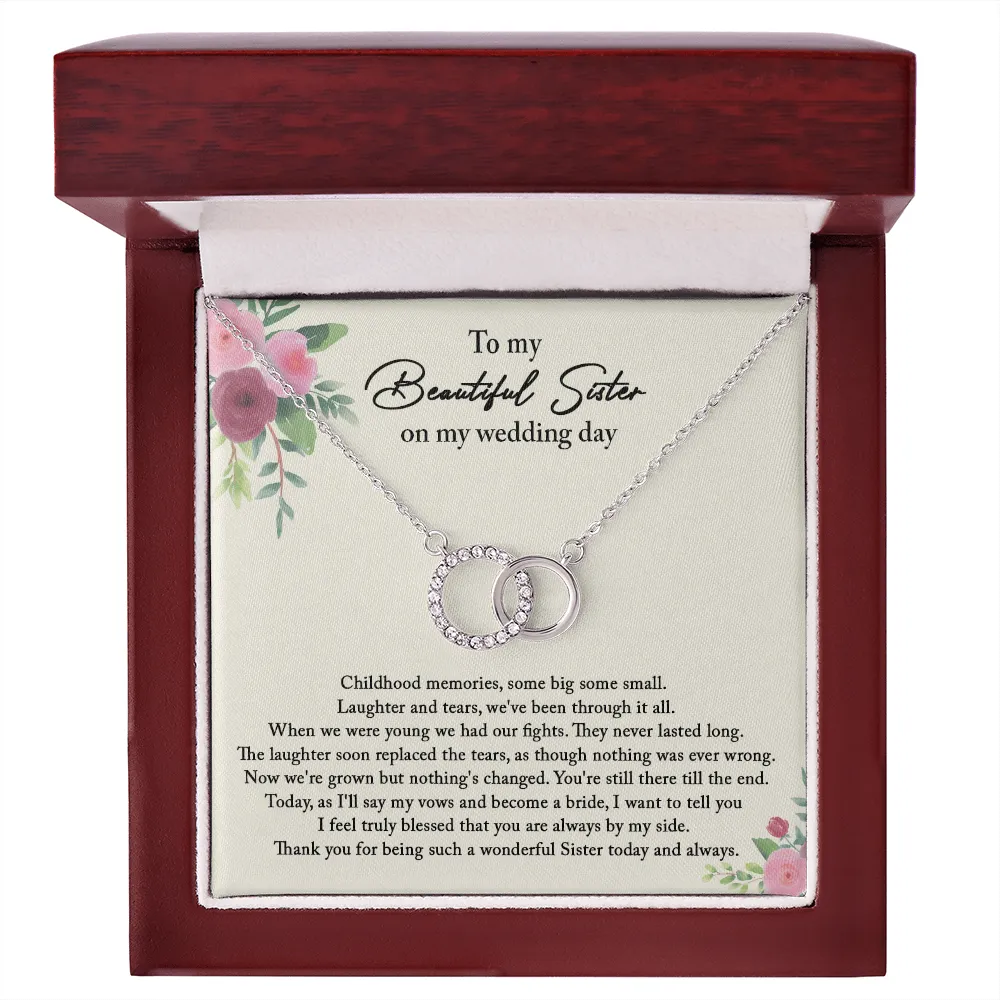 Sister Wedding Gift from Bride, Sister of the Bride Necklace
