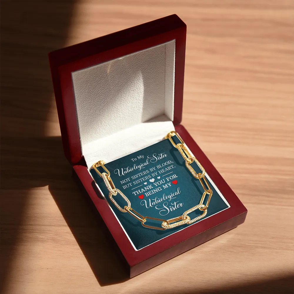 Sisters by heart-Forever Linked Necklace for Friend