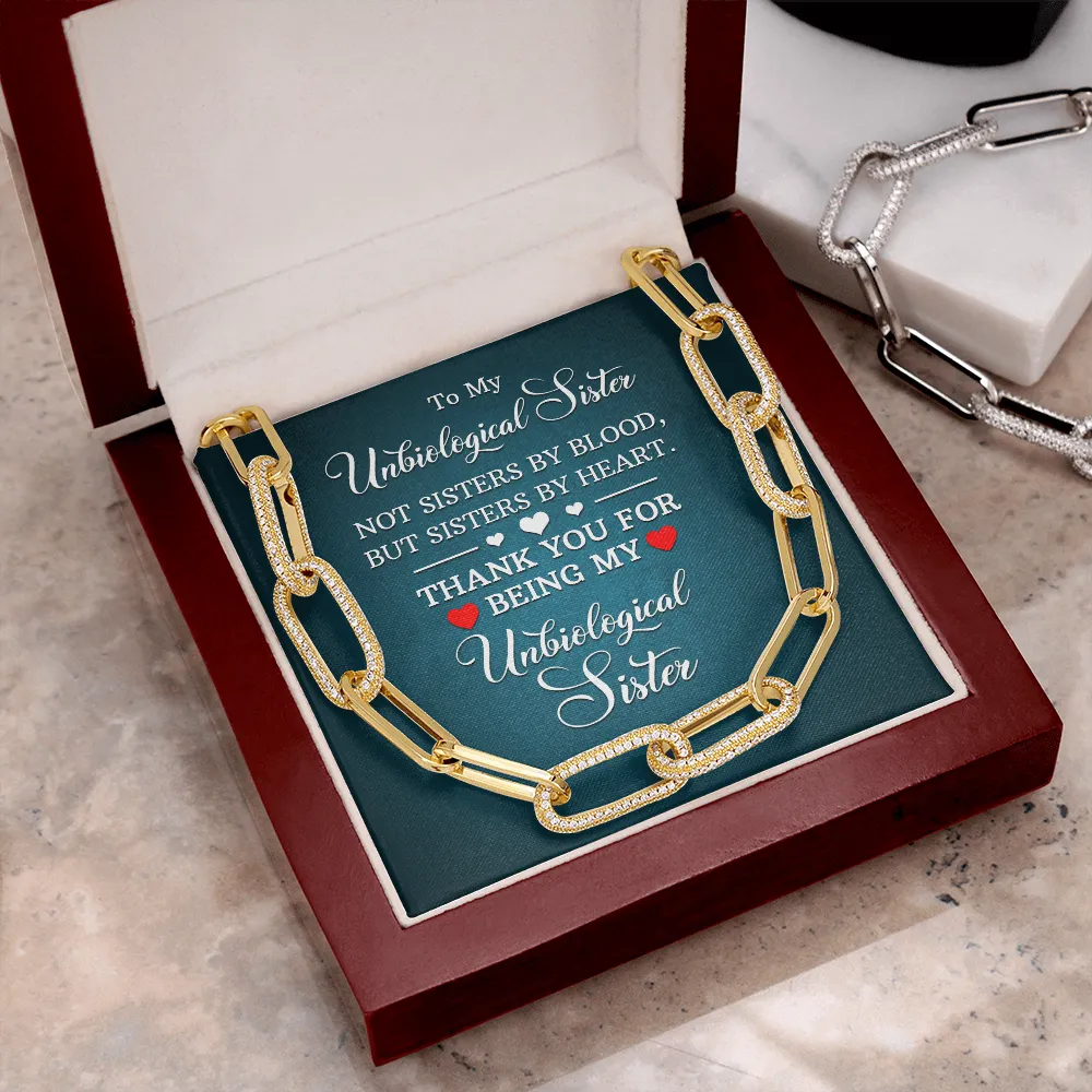 Sisters by heart-Forever Linked Necklace for Friend