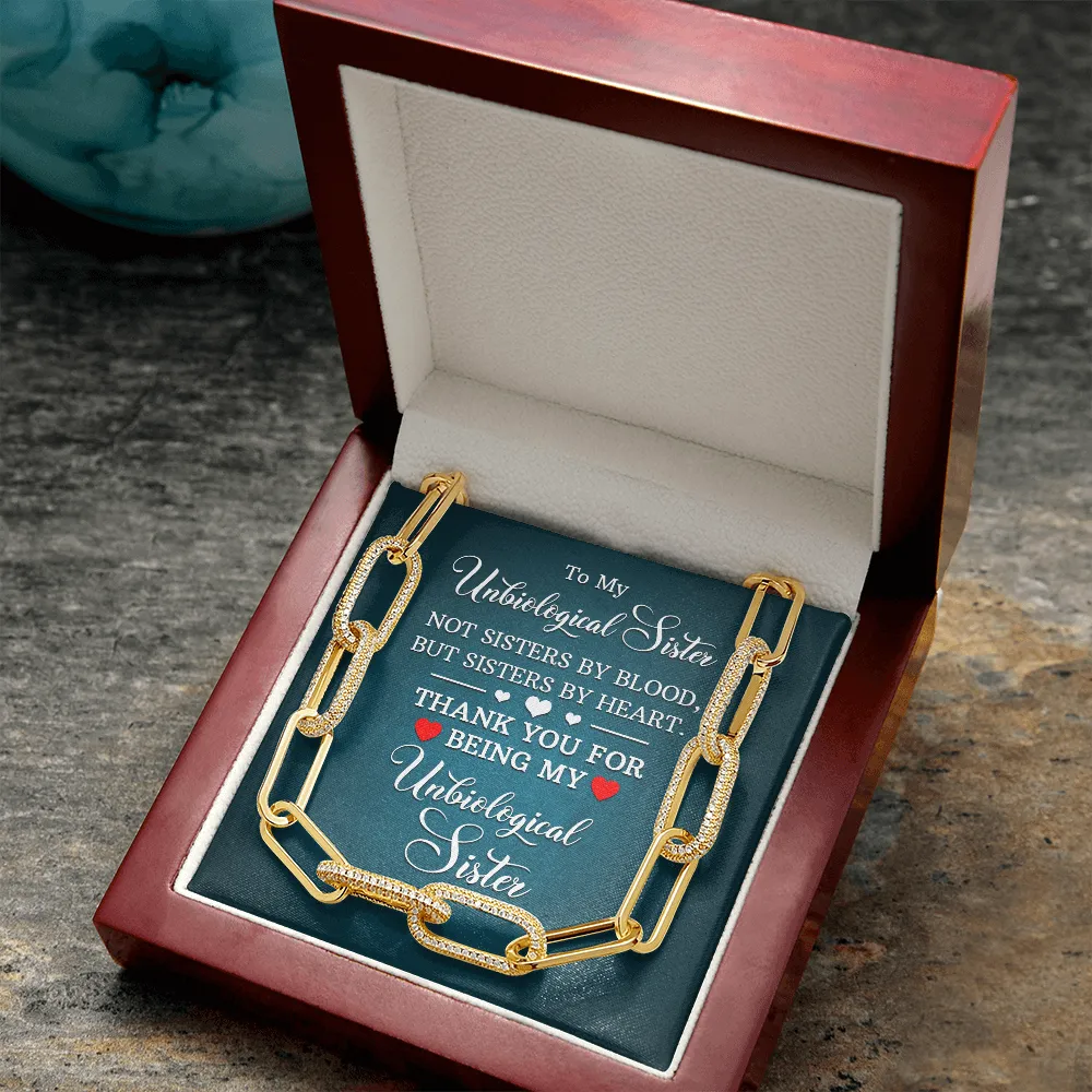 Sisters by heart-Forever Linked Necklace for Friend