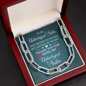 Sisters by heart-Forever Linked Necklace for Friend