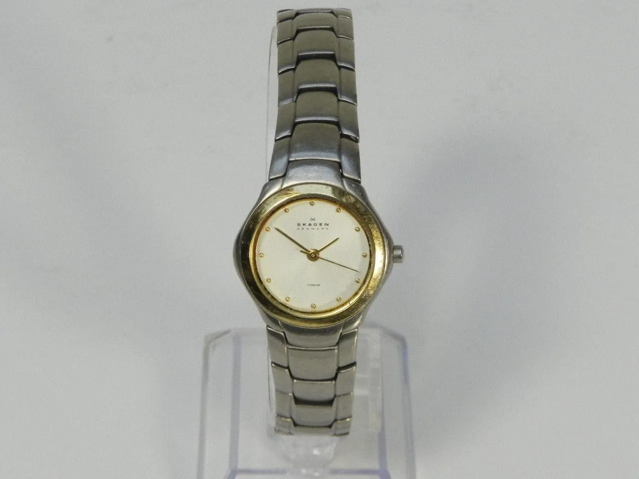 Skagen Women's Titanium Mixed Metals Watch with Bracelet Band
