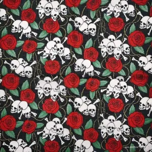 Skull and Roses Bandana