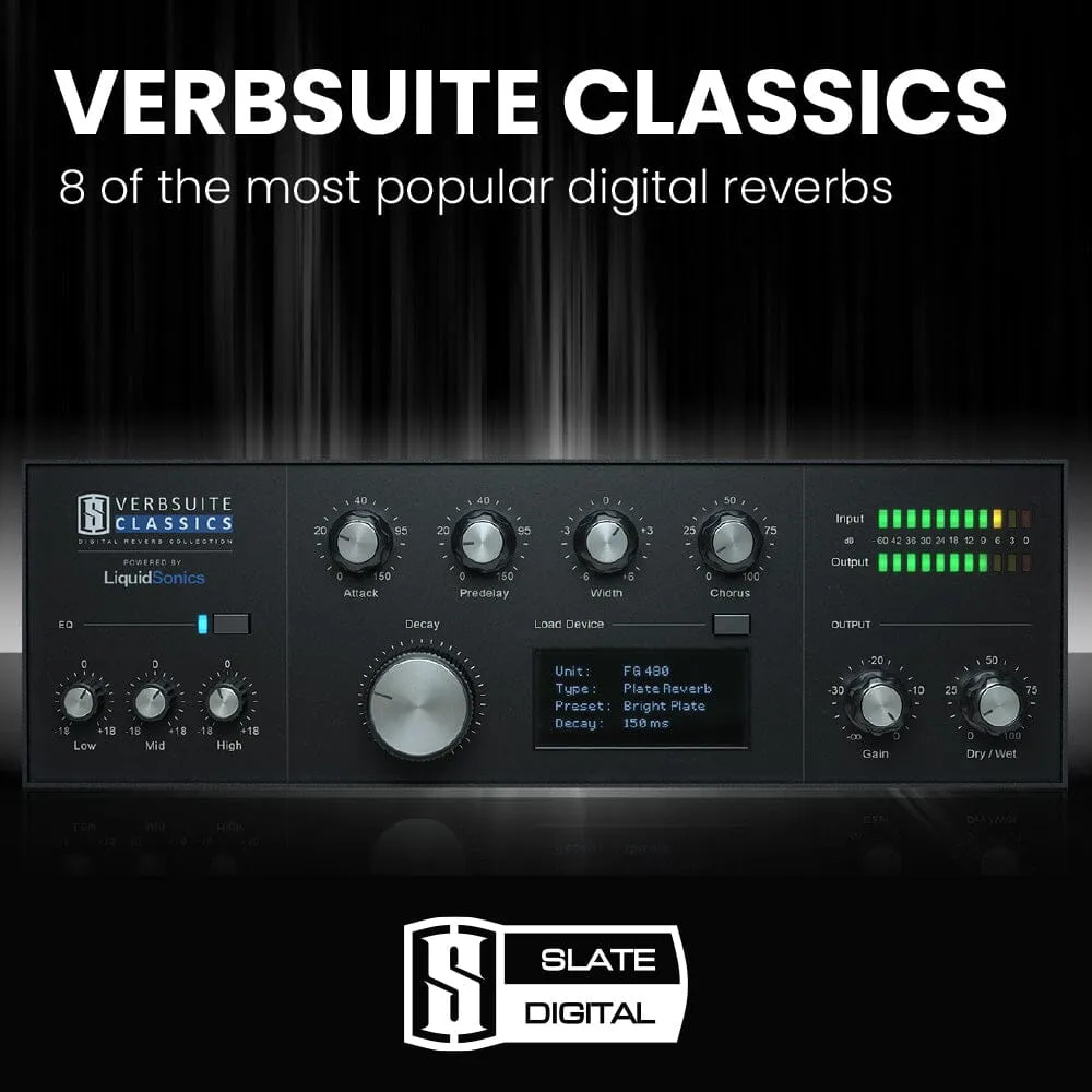 Slate Verbsuite Classics - 8 of the most popular digital reverbs