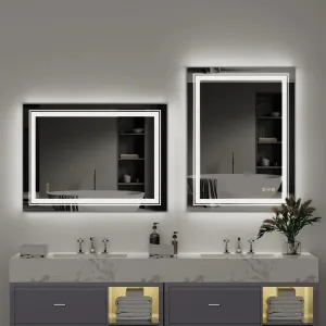 Smart LED Vanity Mirror with Adjustable Lighting, and Defogging