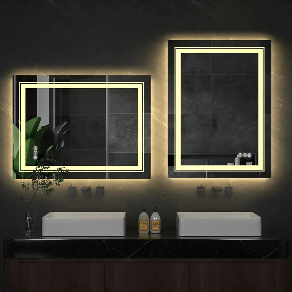 Smart LED Vanity Mirror with Adjustable Lighting, and Defogging