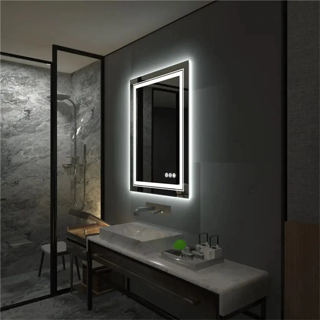 Smart LED Vanity Mirror with Adjustable Lighting, and Defogging