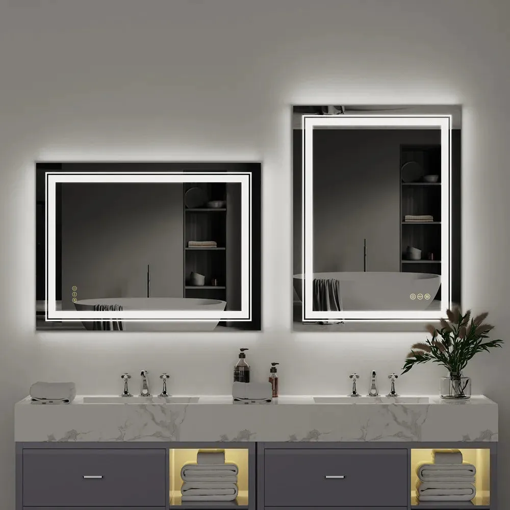 Smart LED Vanity Mirror with Adjustable Lighting, and Defogging