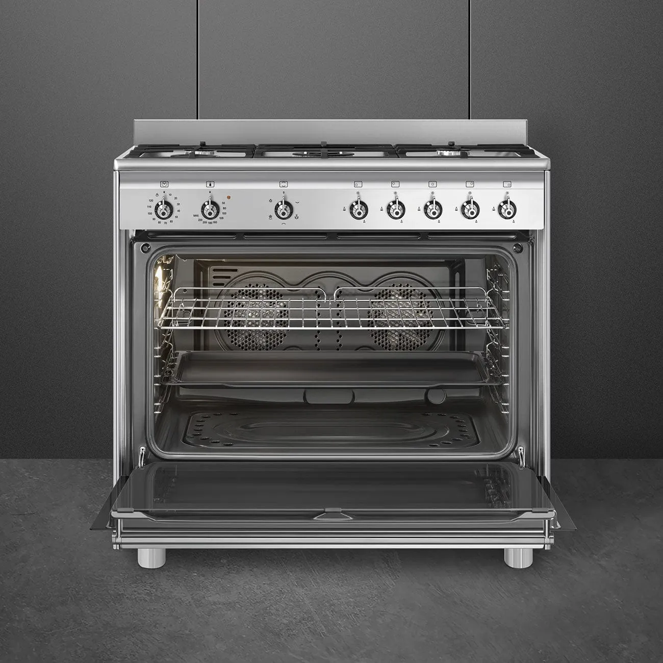 Smeg 90cm Gas Stove SSA91GGX2