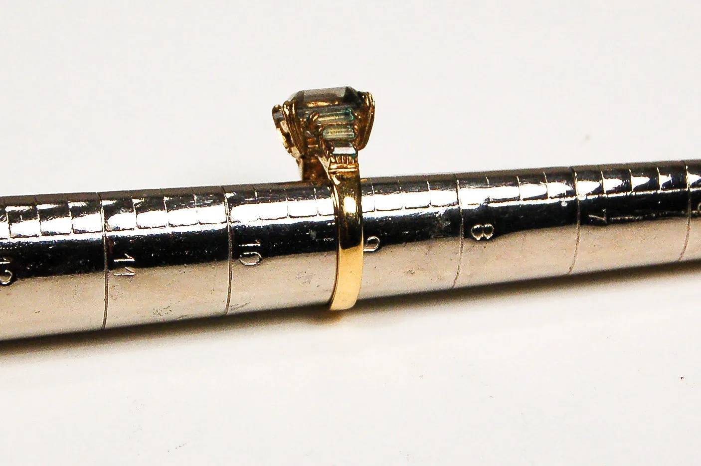 Smokey Topaz, CZ Cocktail Statement Ring