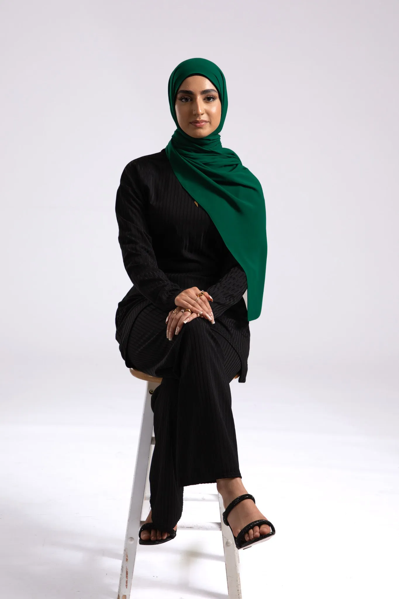 Soft Chiffon Hijab - Green