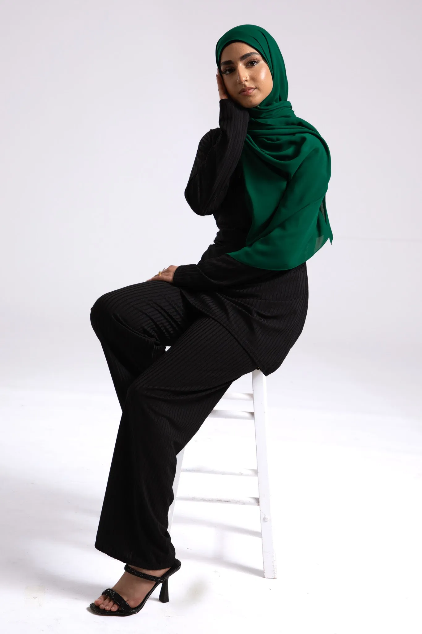 Soft Chiffon Hijab - Green