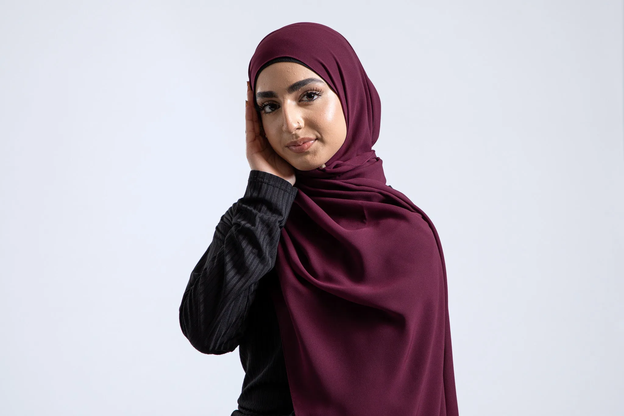 Soft Chiffon Hijab - Mulberry