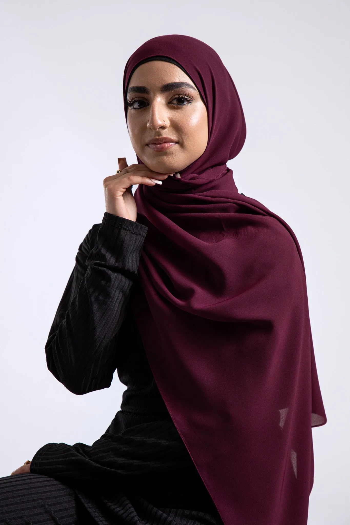 Soft Chiffon Hijab - Mulberry