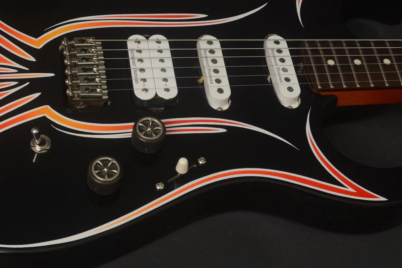 SOLD 2018 Asher SSH Hot Rod Custom Guitar with Duncans and Pinstriping!