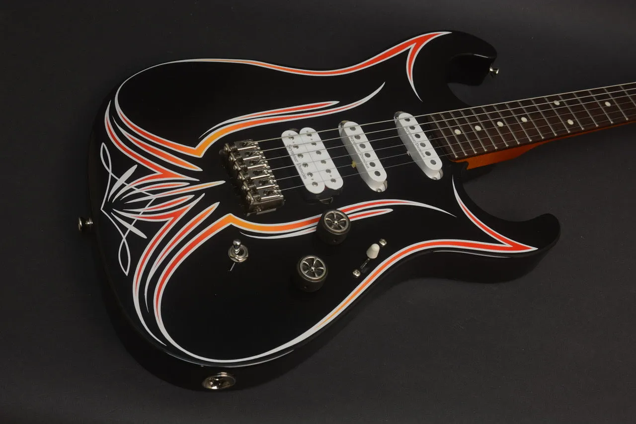 SOLD 2018 Asher SSH Hot Rod Custom Guitar with Duncans and Pinstriping!