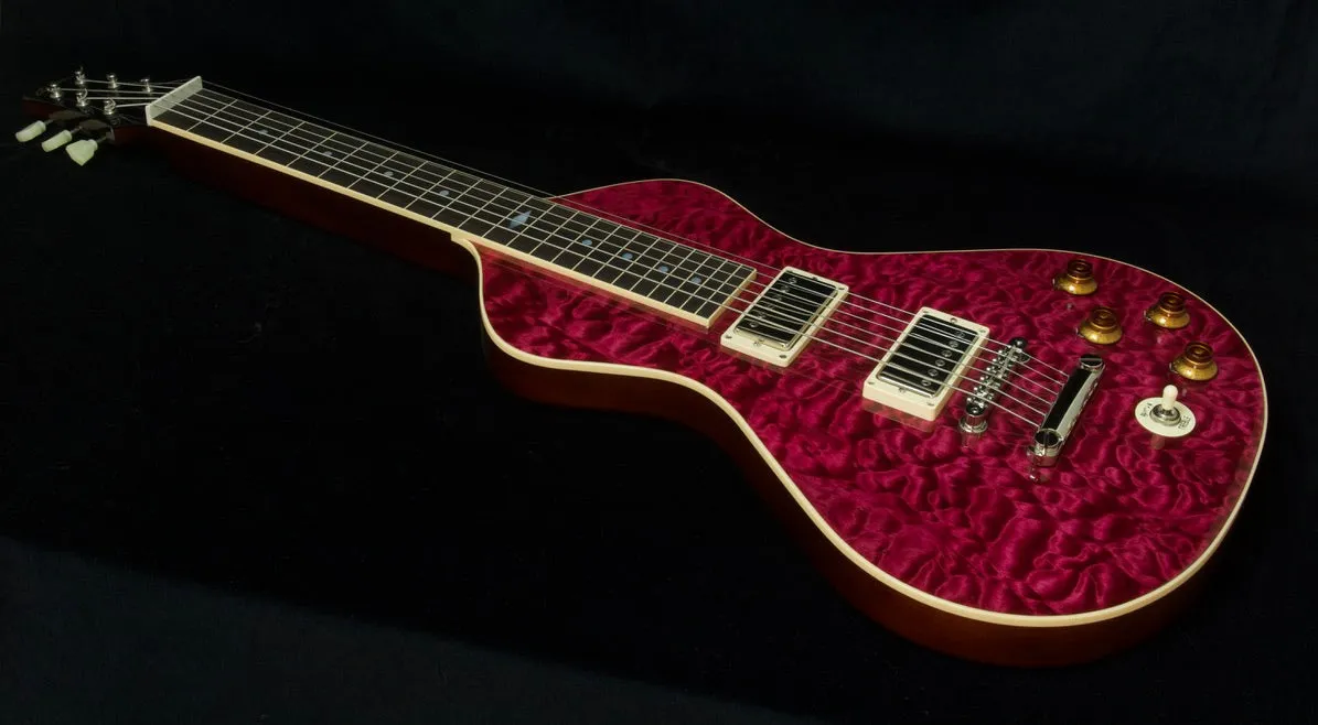 SOLD 2020 Ben Harper signature Lap Steel custom Rose Quilt Top $3750