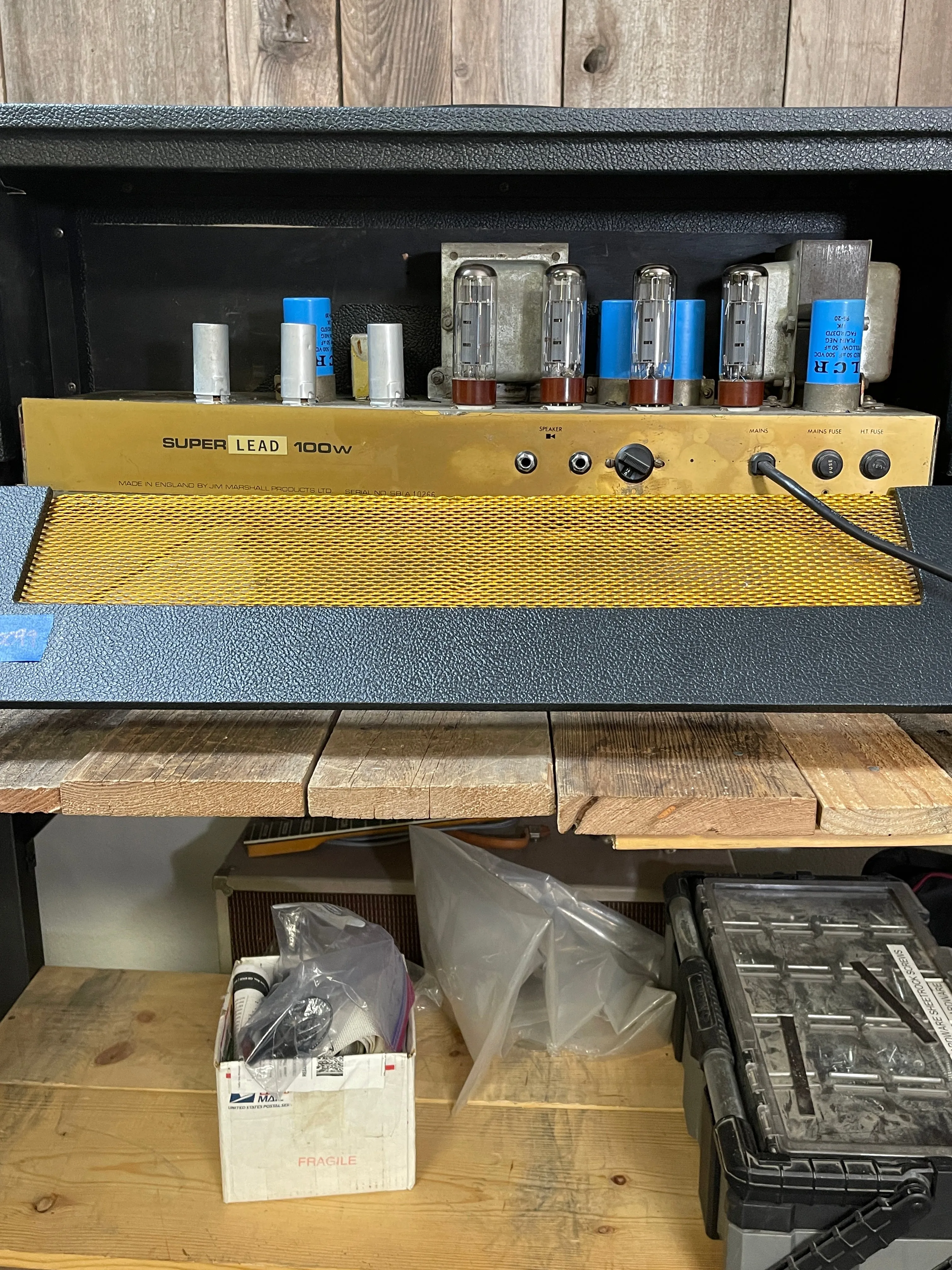 SOLD - Marshall 1968 Plexi Super Lead Super Bass Factory Conversion 1959 100 Watt